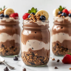 Cocoa Cappuccino Crunch Yogurt Parfait