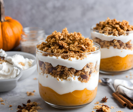 Protein-Packed Pumpkin Pie Yogurt Parfait (DF Option)