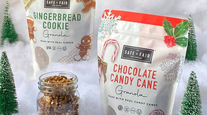safe + fair holiday granola gift