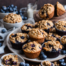 Huckleblueberry Cobbler Muffins
