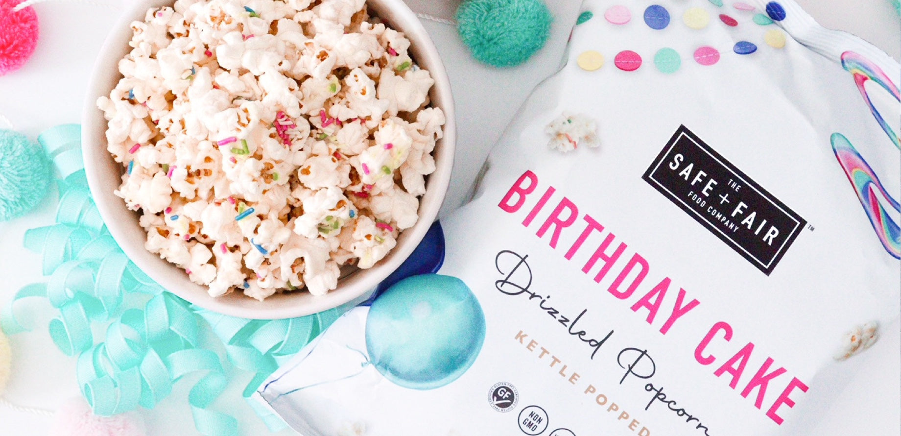 Birthday Cake Drizzled Popcorn Pack