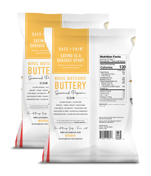 Binge Watching Buttery Seasoned Popcorn Pack