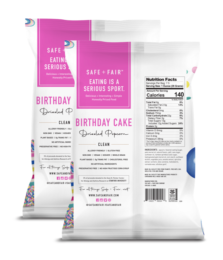 Birthday Cake Drizzled Popcorn Pack