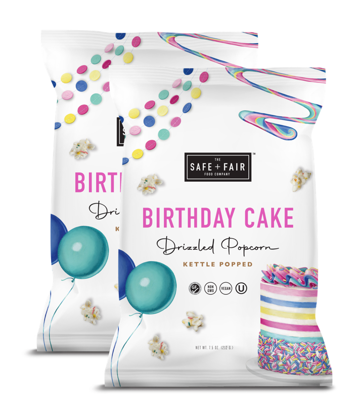 Birthday Cake Drizzled Popcorn Pack