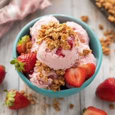 Homemade Strawberry Shortcake Ice Cream