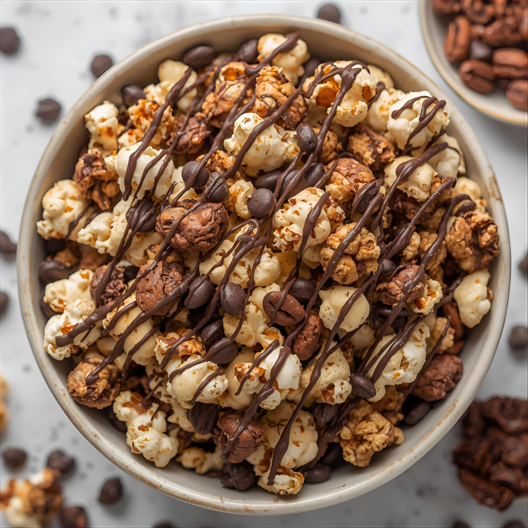 Dark Chocolate Espresso Popcorn Munch Mix - Safe + Fair