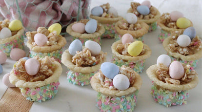 Easter granola cookie nests