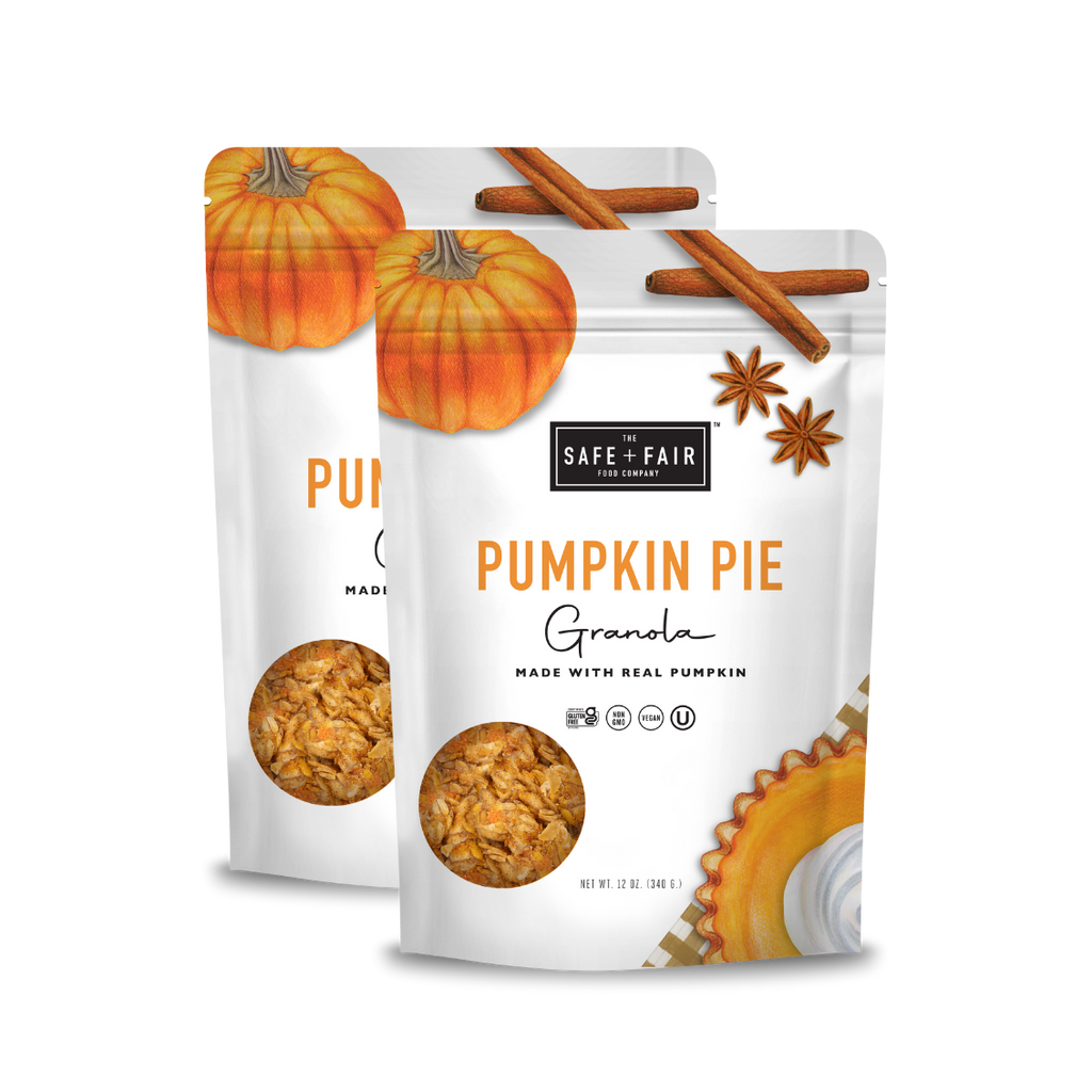 Pumpkin Pie Granola Two Pack | Safe + Fair | Clean Label Snacks