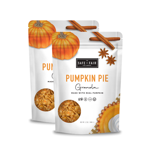 Pumpkin Pie Granola Two Pack | Safe + Fair | Clean Label Snacks