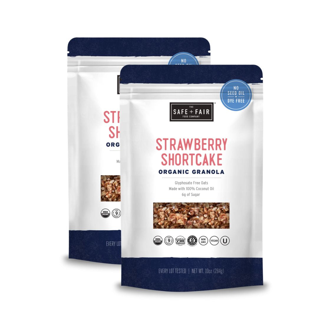 Organic Seed Oil-Free Strawberry Shortcake Granola Pack