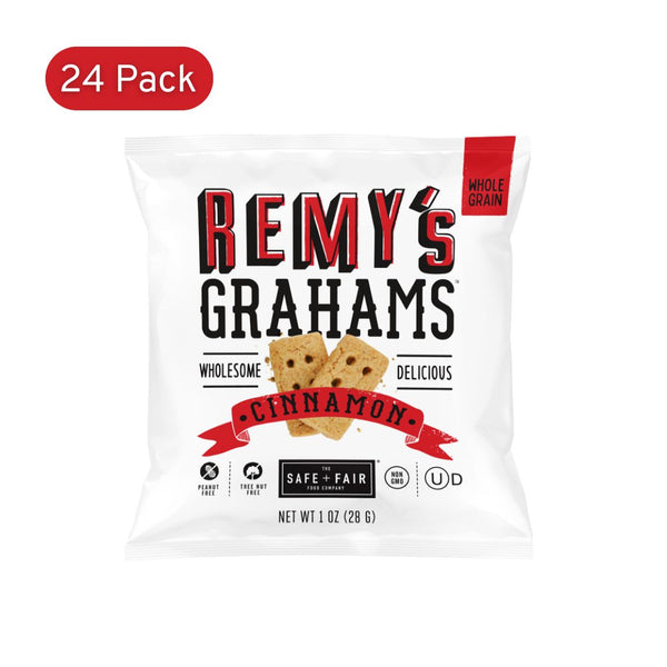 Cinnamon Grahams 24ct, Peanut & Tree-Nut-Free | Safe + Fair