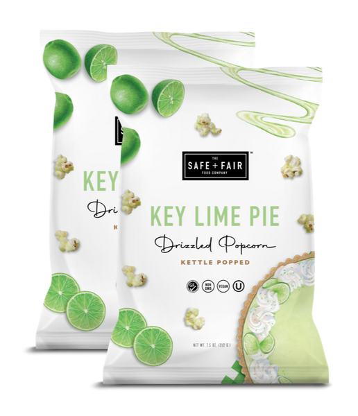 Key Lime Pie Drizzled Popcorn | Clean Label | Safe + Fair