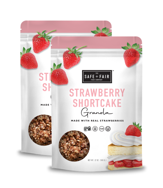 Strawberry Shortcake Granola | Gluten Free Granola | Safe + Fair