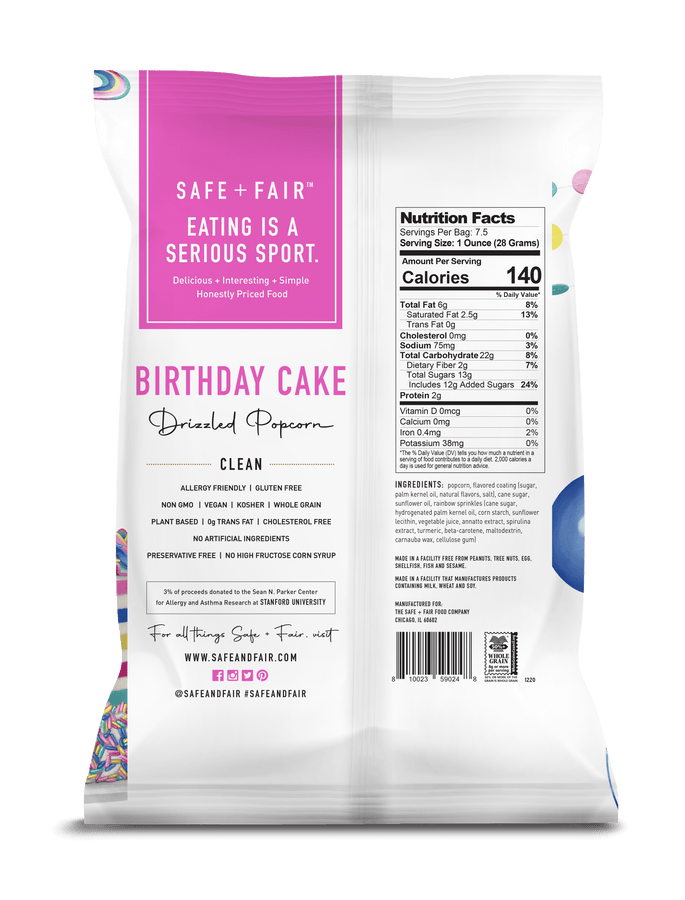 Birthday Cake Drizzled Popcorn